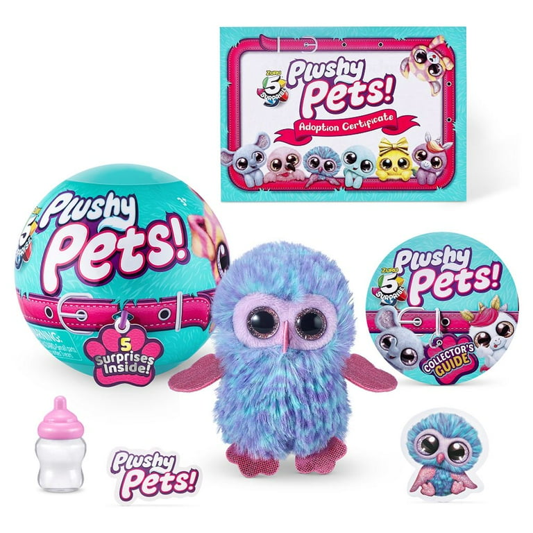 5 Surprise Plushy Pets Series 1 Mystery Collectible Toy by ZURU