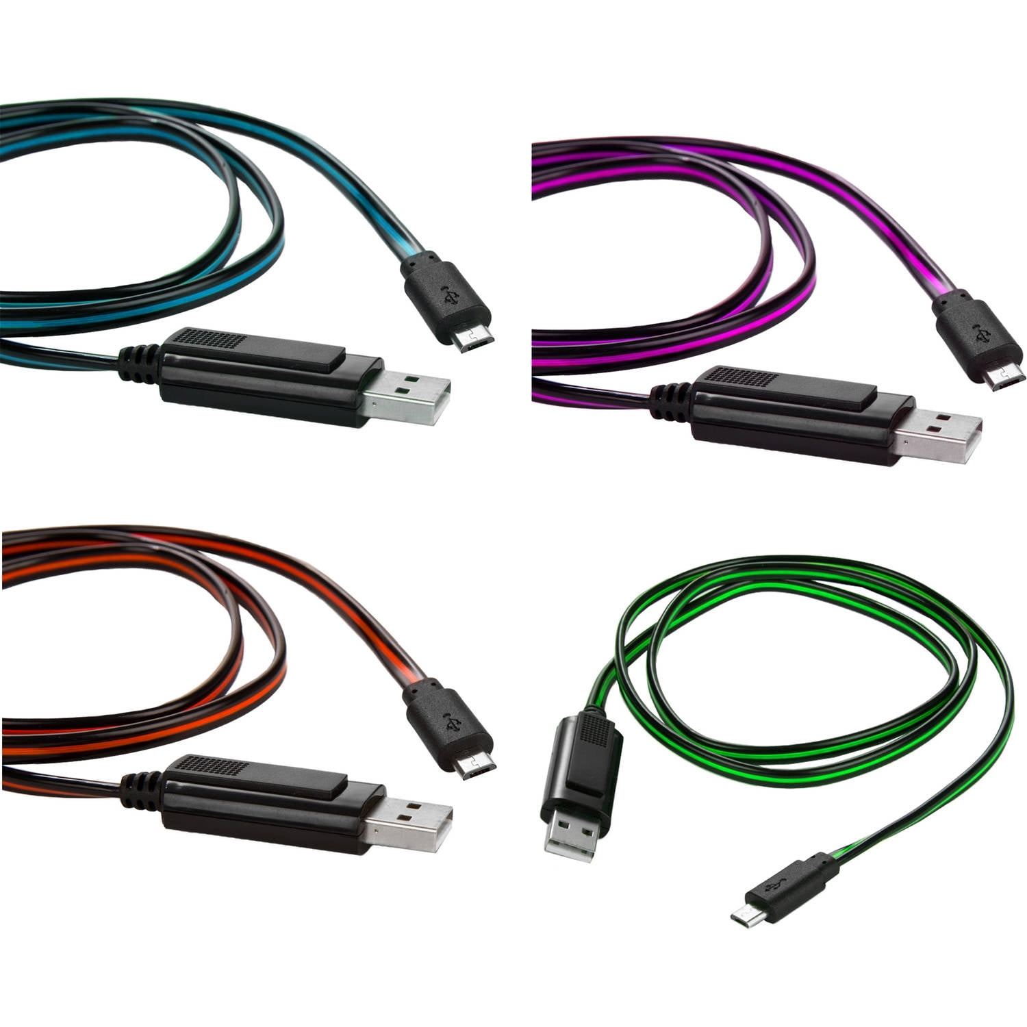 Cable Bundle for Samsung Galaxy S7 Edge/ S8 / S6 / S5 / J5 / J3 / A3 / S4 / J7 Lightning Sync Micro USB Cable