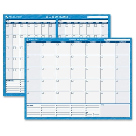 at a glance 30 60 horizontal erasable wall calendar monthly daily