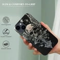 thumbnail image 3 of phone case compatible with iPhone 13, for girls iPhone 13 diamond skull phone case - it is a high-quality PC plastic protective case, 3 of 4