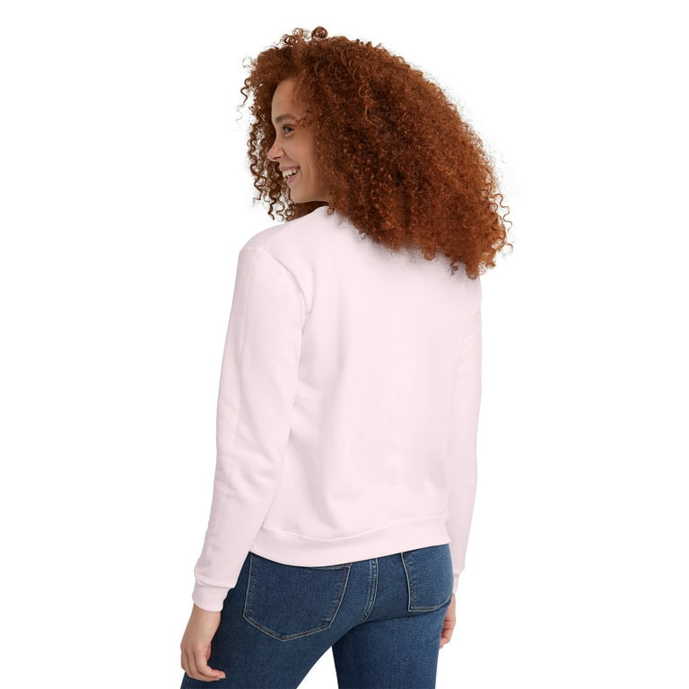Hanes Women's Fleece Crewneck Pullover Sweatshirt with Long Sleeves, Sizes  S-2X - Walmart.com