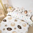 thumbnail image 2 of spefrowx Lucky 8 Billiard Bedding for Teens, Beige Leopard Print Lips Duvet Cover Full, Polka Dot Reversible, 3 Pieces, 1 Duvet Cover and 2 Pillowcases, 2 of 6