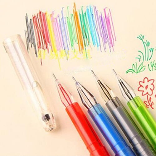 12 Colors Students Cartoon Fresh Star Color Cute Gel Pen Set Study Stationery 
