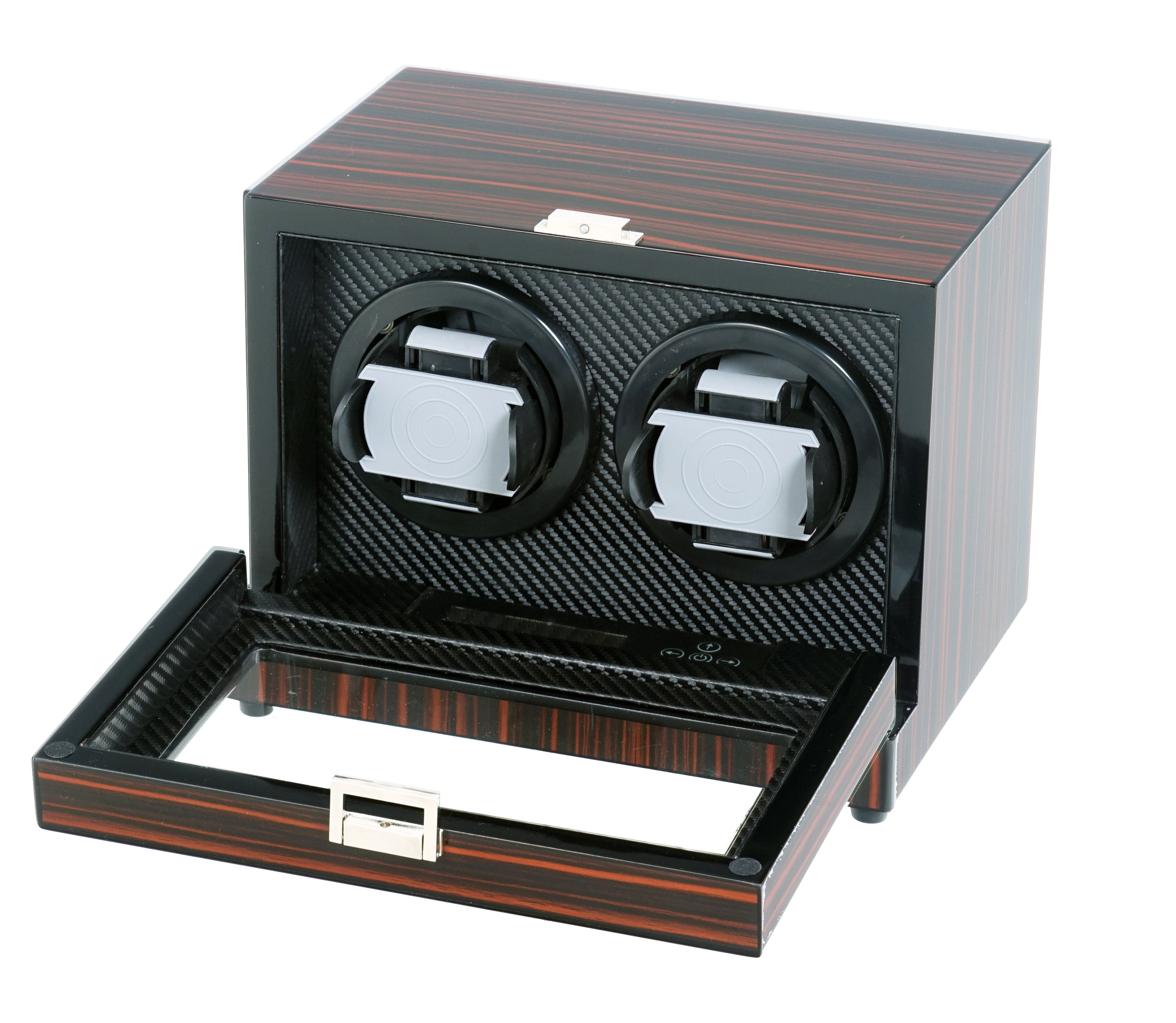 Belocia Six Watch Winder Ebony Wood Glossy Finish With Silent