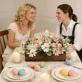 thumbnail image 4 of Centerpiece Table Decorations for Dining Room Farmhouse Table Centerpieces Decor Wood Tray with Easter Eggs, 4 of 6