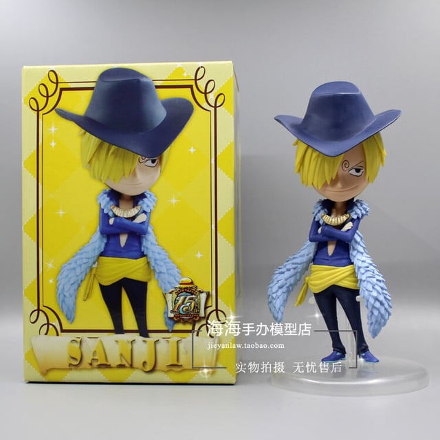 Bandai-figuras de acción de One Piece, juguetes de Luffy, Sanji, Zoro, Tony Chopper, Robin, Usopp, 15 ° aniversario, 101ª generación, versión Q 9