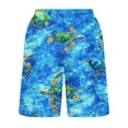 thumbnail image 5 of ZCFZJW Men's Swim Trunks Quick Dry 3D Ocean Marine Printed Beach Board Shorts with Pockets Casual Big and Tall Lightweight Drawstring Elastic Waist Cool Bathing Suits Sky Blue XXXXXL, 5 of 5
