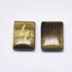 thumbnail image 2 of Natural Tiger Eye Cabochons Rectangle with Runes/Futhark/Futhorc 20x15x6mm 25pcs/set, 2 of 2