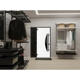 thumbnail image 4 of Front Exterior Prehung Steel Door / Ronex 1077 Teak / Side Exterior Window Sidelite / Entry Metal Modern Painted W36+12" x H80" Right hand Inswing, 4 of 5