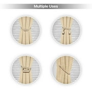 Mainstays 2-Pack Magnetic Tiebacks for Curtains, 18 Inch - Beige