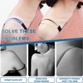 thumbnail image 5 of Varsbaby Silicone Bra Strap Cushions Holder Non-Slip Shoulder Pads Protectors for Women 3 Pairs, 5 of 8