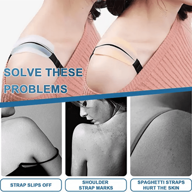 Women's Soft Silicone Shoulder Bra Strap Cushions Light Weight Non