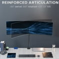 thumbnail image 2 of VIVO Single Ultrawide Monitor Tall Desk Mount, Fits Computer Screens up to 49", 2 of 8