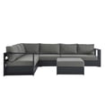 thumbnail image 3 of Modway Tahoe 5-Piece Sectional Sofa Set in Gray Charcoal, 3 of 11