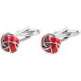 thumbnail image 3 of High Quality Cufflinks Cuff Nails Men's Red Twist Cufflinks (2set, red), 3 of 5