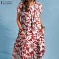 thumbnail image 1 of Fashion Printed Dress ZANZEA Woman Clothes Short Sleeve Elegant Casual Vintage New Dresses 2023 Summer Ladies Vacation VestidosXL Gao Jinjia LED, 1 of 2