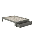 thumbnail image 5 of AFI Colorado 14" Full Wood Platform Bed Frame with Foot Drawer Storage, Grey, 5 of 6