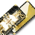 thumbnail image 4 of FKBRCL4U Compatible with Samsung Galaxy S22 Case, Gold Grain Flowers Luxury Golden Decoration for Girl Women Soft TPU Shockproof Protective Hard PC Back, 4 of 7