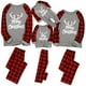 thumbnail image 1 of Conjuntos de pijamas navideños familiares a juego, pijamas navideños con camiseta de manga larga de ciervo y pantalones a cuadros, ropa de dormir Adepaton CJWUS-1913, 1 of 4