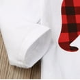 thumbnail image 2 of Kmbangi Baby  Set Bear Letters Stitching Full Jumpsuit Cap Stretch Pants Suit, 2 of 8