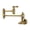 Brass, variant on Kingston Brass KS3106AL Restoration Wall Mount Pot Filler Kitchen Faucet, Polished Nickel