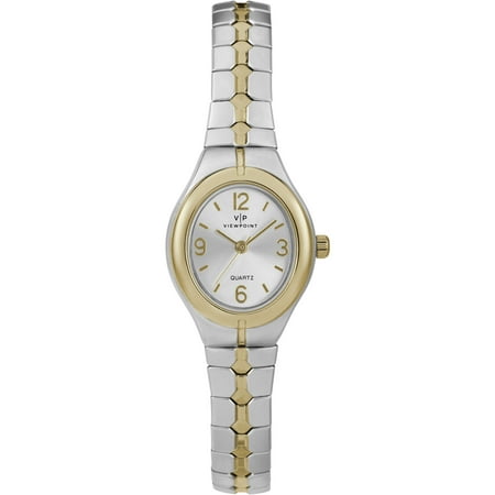 Viewpoint by Timex Women's Two-Tone 22mm Fashion Watch, Expansion Band