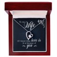 thumbnail image 1 of To My Wife If I Know What Love Is Forever Necklace w Message Card, 1 of 8