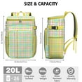 thumbnail image 3 of Vintage Checkered Cooler Backpack - 20L Insulated Soft Cooler Bag with Long-Lasting Cold Retention for Camping, 3 of 5