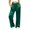 Green, variant on Tqcoqu Women's Satin Wide Leg Pajama Pants,Elastic High Waist Side Pockets Silky Loungewear Sleep Trousers,Black Women's S-XXXL