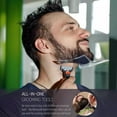 thumbnail image 4 of Beard Shaping & Styling Tool With Comb for Perfect line up & Edging For Men's Jaw Cheek/Neck Line, Symmetric/Curve/Step Cut Works with Any Beard Razor Electric Trimmers or Clippers (Clear-1pcs), 4 of 6