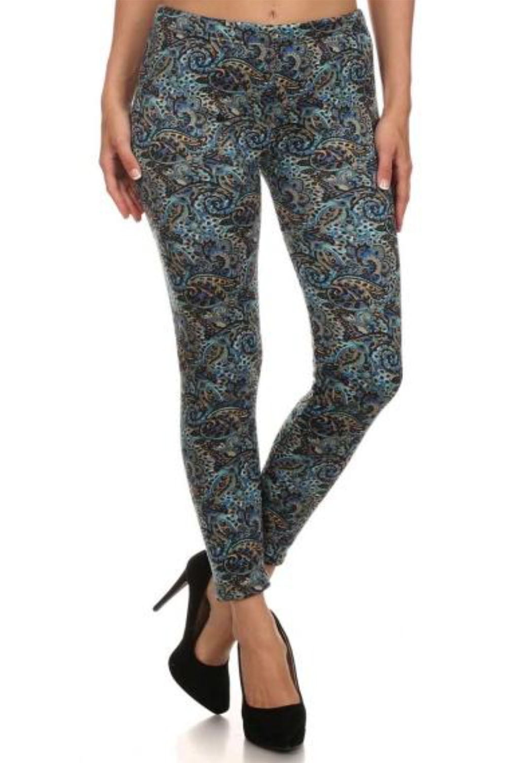 Shosho ShoSho Women's Plus Size Festive Print Soft Faux Fur Lined Leggings