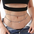 thumbnail image 5 of Ywmsfl Rhinestones Belly Chain Jewelry With for Butterfly Pendant Body Jewelry For Women Waist Chains Body Chain Jewelry Wai, 5 of 11