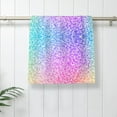 thumbnail image 5 of Fotbe Colorful Glitters Pattern Premium Towels , (27.5x16in) Lightweight and Highly Absorbent Quick Drying Microfiber Towel, Perfect for Daily Use, 5 of 6