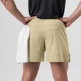 thumbnail image 5 of BXINGOHAI Men's Running Athletic Shorts 5' Workout Gym Tennis Short Quick Dry Lightweight Active Sports Basketball Beige,L, 5 of 6