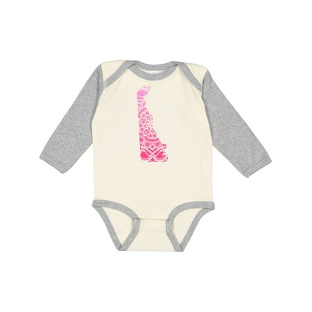 

Inktastic Delaware Silhouette Mandala Gift Baby Boy or Baby Girl Long Sleeve Bodysuit
