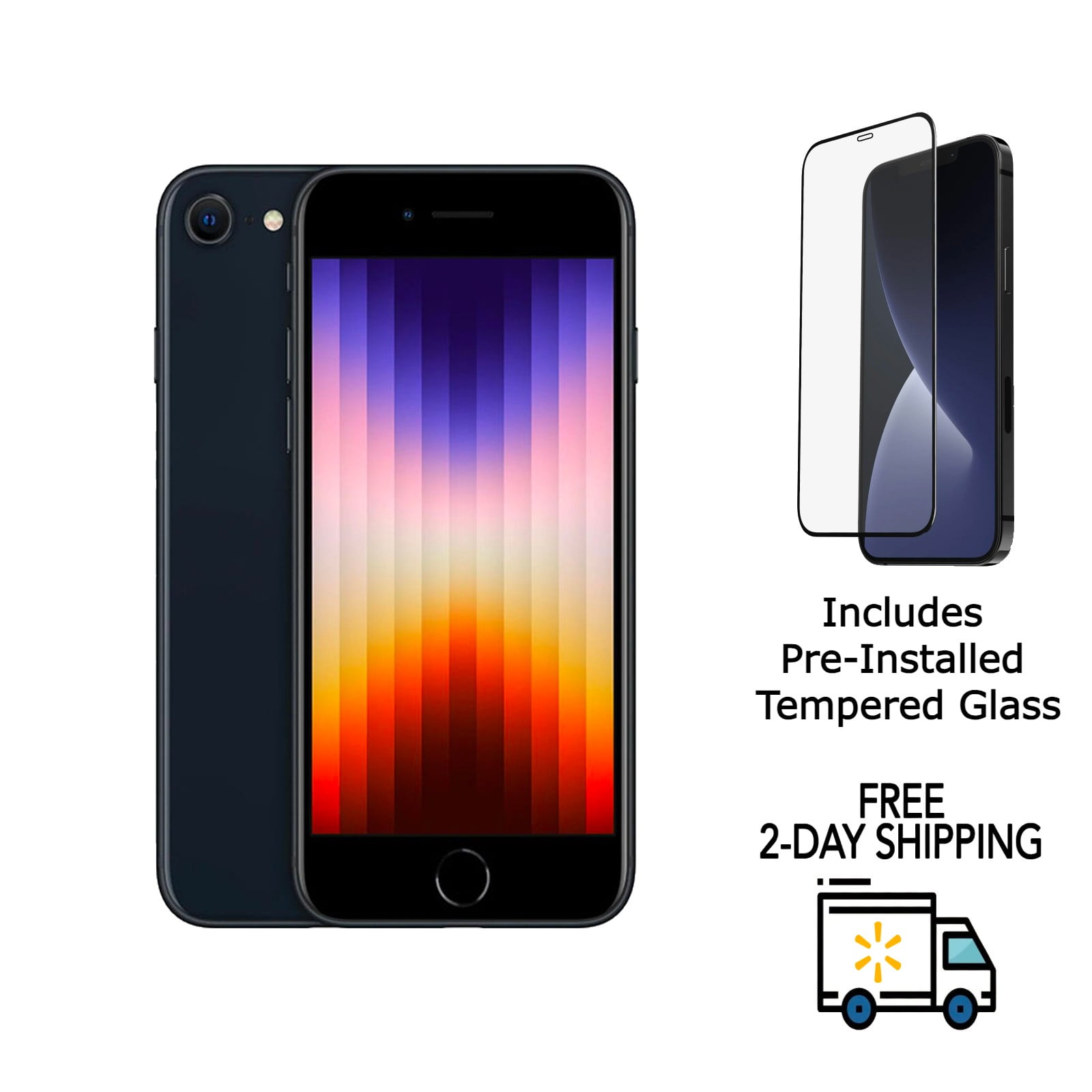 Refurbished Apple iPhone SE (3rd Gen) A2595 (Fully Unlocked) 64GB