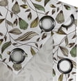thumbnail image 4 of Ambesonne Floral Grommet Curtain, Autumn Nature Design, 50" x 96", Dark Brown Fern Green, 4 of 6