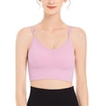 thumbnail image 2 of Jiyugala Womens Bra Womens Cross Back Sport Bras Padded Strappy Criss Cross Cropped Bras For Yoga Workout Fitness Bras, 2 of 5
