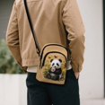 thumbnail image 3 of TSOVTHRID Panda Daisy Butterfly Beige Print Small Crossbody Bags for Women Trendy Cell Phone Purse Wallet Cell Phone Crossbody Purse with Zipper Closure, 3 of 7