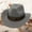 Grey, variant on Hauaitttt Western Cowboy Style Hat Jazz Bowler Hat Cow Head Decoration Ethnic Style Hat Cowboy Stuff for Men Cowboys Stuff for Women Cowboy Vest for Men Western 3xl Cowboy Hat Belt Cowboy Boots Cow