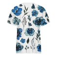 thumbnail image 3 of Gibobby Camisetas Mujer Baratas Manga Corta Túnica informal para mujer, cuello redondo, camiseta estampada, camiseta manga corta, blusa superior(D,CH), 3 of 5
