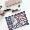thumbnail image 6 of Zufioo Mallard Duck With American Flag Print DuPont Paper Portable Toiletry Bag, 8.9x6.5 inch Zippered Hand-held Paper Cosmetic Bag Storage Tool Kit, 6 of 7