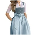 thumbnail image 2 of Dirndl Dresses Womens Oktoberfest Carnival Accessories with Apron Traditional Bavarian Outfits, 2 of 7