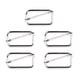 thumbnail image 4 of Toystoory 5 Pieces Belt Buckle Accessories Metal Adjuster Craft Bag Buckles Adjustable Rectangle Multi-Purpose Wire-Formed Purse Type2, 4 of 6