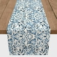 thumbnail image 3 of Creative Products Blue Watercolor Florals 16x90 Poly Twill Table Runner, 3 of 3