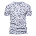 thumbnail image 3 of PENGXIANG Chemise Rétro Imprimée à Manches Courtes Mode Décontractée Printemps et Été pour Hommes, 3 of 6