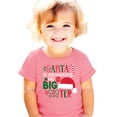 thumbnail image 2 of Olive Loves Apple Santa Promoted Me to Big Sister Christmas T-Shirt for Baby and Toddler Youth Girls Holiday Outfit Mauve Shirt 5-6, 2 of 7