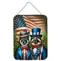 All American Norwegian Elkhound Wall or Door Hanging Prints 12 in x 16 in