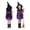 A03-Purple, variant on Gaexia Halloween Witch 4 Piece Set, Witch Dress Halloween Role Play Outfit Party Stage Performance