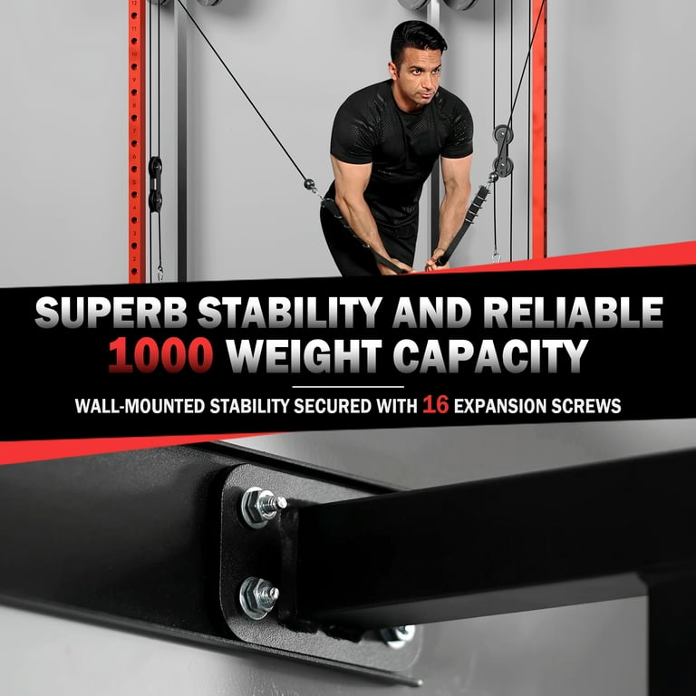 Resistance Training Cable System HULKFIT Cable Pulley System For Squat ...